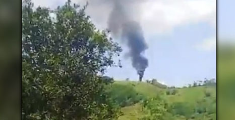 En una zona de Analfí, departamento de Antioquia, en un ataque con drones a helicóptero de la Polcía nNacional, dejó un saldo de 8 uniformados fallecidos.