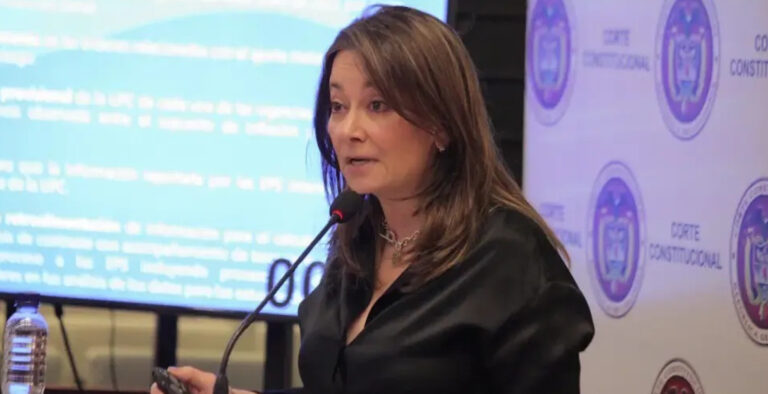 Ministra de salud Ana María Vesga